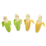 Maxbell 4pcs/Pack Creative Kid's Cartoon Colorful Banana Fruit Rubber Pencil Eraser