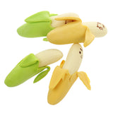 Maxbell 4pcs/Pack Creative Kid's Cartoon Colorful Banana Fruit Rubber Pencil Eraser