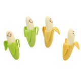 Maxbell 4pcs/Pack Creative Kid's Cartoon Colorful Banana Fruit Rubber Pencil Eraser