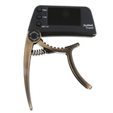 Maxbell TCapo20 Alloy Professional Acoustic Electric Guitar Bass Violin Capo Tuner Bronze
