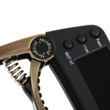 Maxbell TCapo20 Alloy Professional Acoustic Electric Guitar Bass Violin Capo Tuner Bronze