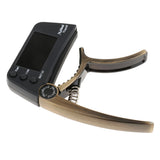 Maxbell TCapo20 Alloy Professional Acoustic Electric Guitar Bass Violin Capo Tuner Bronze