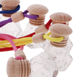 Maxbell Car Fragrance Clear Empty Refillable Perfume Air Freshener Hanging Bottle#D