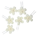 Maxbell Elegant Dance Party Wedding Bride Bridal Flower hair Bobby Pin Light for Women Yellow