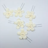 Maxbell Elegant Dance Party Wedding Bride Bridal Flower hair Bobby Pin Light for Women Yellow