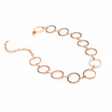 Maxbell Fashion Women Punk Style Geometry Round Circle Collar Choker Necklace Gold