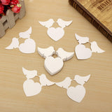 Maxbell 50pcs Romantic Place Name Cards White Bird Heart Shape Cup Wedding Party Table Decoration
