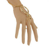 Maxbell Gothic Punk Adjustable Slave Finger Ring Hand Chain Bracelet Wrist Jewelry