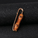 Maxbell Vintage Bamboo Novelty Safety Pin Brooch Breastpin 5.5x2cm