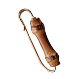Maxbell Vintage Bamboo Novelty Safety Pin Brooch Breastpin 5.5x2cm