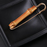 Maxbell Funny Fashion Bamboo Brooch Novelty Safety Breastpin 5.5x2cm