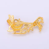 Maxbell Gold Christmas Cart Shape Women Jewelry Clothing Suit Accessory Brooch Pin