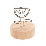 Maxbell 10pcs Cute Mini Flower Photo/Memo/Note Clip Stand Table Number Menu Card Holder