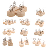 Maxbell 10pcs Cute Mini Flower Photo/Memo/Note Clip Stand Table Number Menu Card Holder