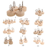 Maxbell 10pcs Cute Mini Flower Photo/Memo/Note Clip Stand Table Number Menu Card Holder