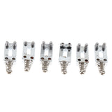 Maxbell 6x Chrome Rectanguler Flat Saddles Electric Guitar Strat Tremolo Trem Bridge Roller Bridge Tremolo Saddles