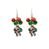 Maxbell Christmas Party Ornaments Gifts Drop Dangle Ear Stud Earrings Santa Bell Earrings