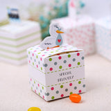 Maxbell Duck Style Gift Candy Boxes for Baby Shower Christening Party Pack of 20