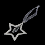 Maxbell Silver Crystal Star Home Party Ornament Xmas Tree Phone Hanging Decor Gift