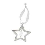 Maxbell Silver Crystal Star Home Party Ornament Xmas Tree Phone Hanging Decor Gift