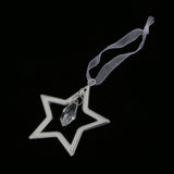 Maxbell Silver Crystal Star Home Party Ornament Xmas Tree Phone Hanging Decor Gift