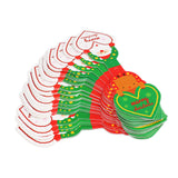 Maxbell 50psc Lovely Christmas Santa Clause Reindeer Paper Hang Tags Gift Labels Wholesale