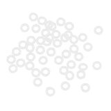 Maxbell Set of 100 Rubber Dart O-Rings Dart Washers White - Keep Shafts Tight