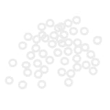 Maxbell Set of 100 Rubber Dart O-Rings Dart Washers White - Keep Shafts Tight