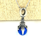 Maxbell Creative Rotate Dragon Claw Hold Blue Crystal Ball Biker Gothic Pendant Gift Fashion Jewelry