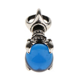 Maxbell Creative Rotate Dragon Claw Hold Blue Crystal Ball Biker Gothic Pendant Gift Fashion Jewelry