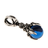 Maxbell Creative Rotate Dragon Claw Hold Blue Crystal Ball Biker Gothic Pendant Gift Fashion Jewelry