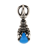 Maxbell Creative Rotate Dragon Claw Hold Blue Crystal Ball Biker Gothic Pendant Gift Fashion Jewelry