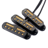 Maxbell 3pc Hand Wound Single Coil Pickups Set for ST SQ Electric Guitar Replacement