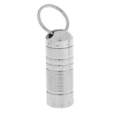 Maxbell Titanium Waterproof Anti Rust Mini Toothpick/Earpick/Capsule Holder, Portable Outdoor Keychain Box