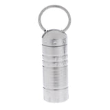 Maxbell Titanium Waterproof Anti Rust Mini Toothpick/Earpick/Capsule Holder, Portable Outdoor Keychain Box