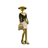 Maxbell Cartoon Antique Gold Novelty Clothing Accessories Autumn Brooch Pin Jewelry