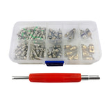 Maxbell 134pcs A/C Air Conditioning Valve Core Set R134A for Car