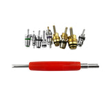 Maxbell 134pcs A/C Air Conditioning Valve Core Set R134A for Car