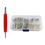 Maxbell 134pcs A/C Air Conditioning Valve Core Set R134A for Car