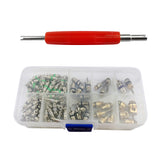 Maxbell 134pcs A/C Air Conditioning Valve Core Set R134A for Car