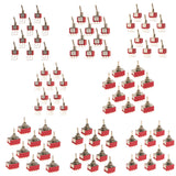 Maxbell 10pcs Red On/On Mini Toggle Switch 3 PIN SPDT Right Angle Length 39mm