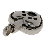 Maxbell Fashion Memorial Dog Paw Heart Cremation Pendant Urn Pet Ash Holder