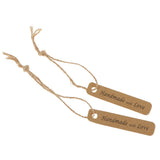 Maxbell Handmade with Love Kraft Paper Gift Present Tags Labels Hanging Cards Pack of 100