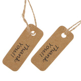 Maxbell Thank You Christmas Kraft Paper Gift Tags Labels Hanging Cards Pack of 100