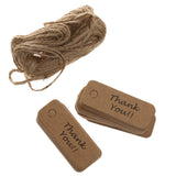 Maxbell Thank You Christmas Kraft Paper Gift Tags Labels Hanging Cards Pack of 100
