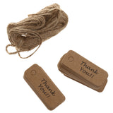 Maxbell Thank You Christmas Kraft Paper Gift Tags Labels Hanging Cards Pack of 100