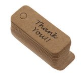 Maxbell Thank You Christmas Kraft Paper Gift Tags Labels Hanging Cards Pack of 100
