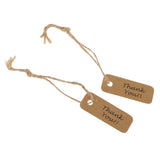 Maxbell Thank You Christmas Kraft Paper Gift Tags Labels Hanging Cards Pack of 100