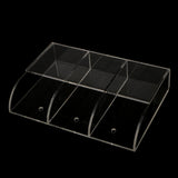 Maxbell 4mm 3Grids Acrylic Druble TV Remote Control Holder Wall Mount Storage Box