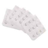 Maxbell 5pcs Elastic Bra Strap Extension Bra Extenders 3x 3 Hook White